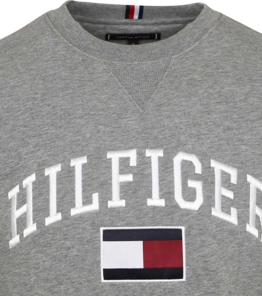 Sweaters Tommy Hilfiger Varsity Sweater Logo Grijs 6 Sweaters Tommy Hilfiger Varsity Sweater Logo Grijs - Afbeelding 6