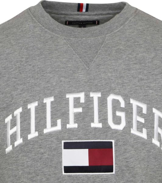 Sweaters Tommy Hilfiger Varsity Sweater Logo Grijs 2 Sweaters Tommy Hilfiger Varsity Sweater Logo Grijs - Afbeelding 2