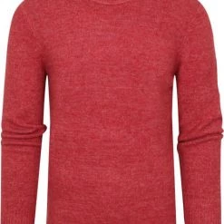 Wollen Truien Voor Heren Scotch And Soda Pullover Mix Wol Melange Rood