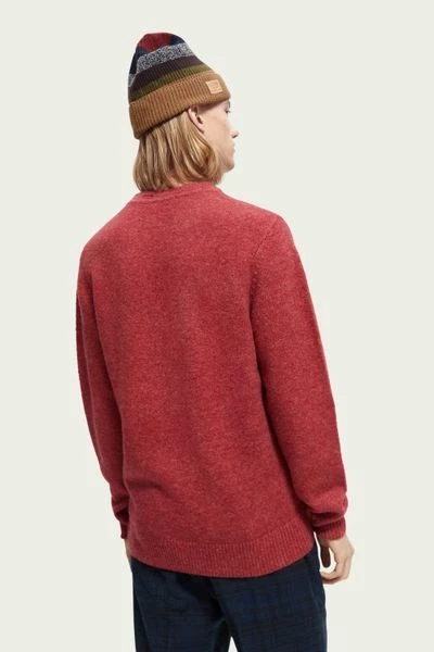 Wollen Truien Voor Heren Scotch And Soda Pullover Mix Wol Melange Rood 3 Wollen Truien Voor Heren Scotch And Soda Pullover Mix Wol Melange Rood - Afbeelding 3