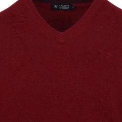 Lamswollen Truien Hackett Lamswollen Trui Bordeaux Rood -Truien & Vesten Verkoop winkel 74672 2 1