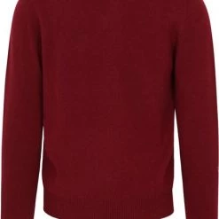 Lamswollen Truien Hackett Lamswollen Trui Bordeaux Rood -Truien & Vesten Verkoop winkel 74672 4