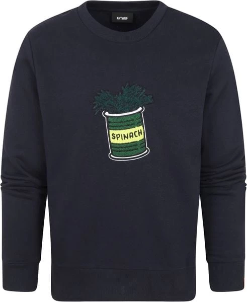 Sweaters ANTWRP Sweater Spinazie Donkerblauw 5 Sweaters ANTWRP Sweater Spinazie Donkerblauw - Afbeelding 5