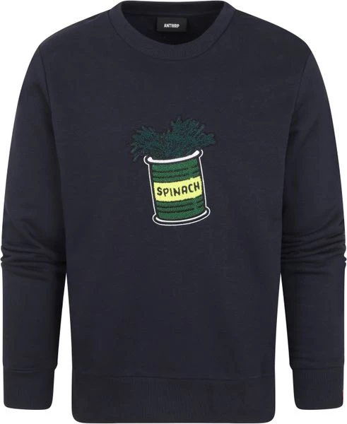 Sweaters ANTWRP Sweater Spinazie Donkerblauw 1 Sweaters ANTWRP Sweater Spinazie Donkerblauw