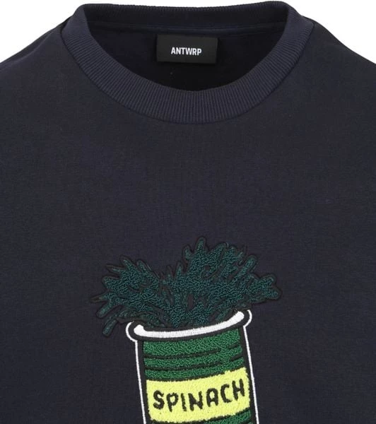 Sweaters ANTWRP Sweater Spinazie Donkerblauw 6 Sweaters ANTWRP Sweater Spinazie Donkerblauw - Afbeelding 6