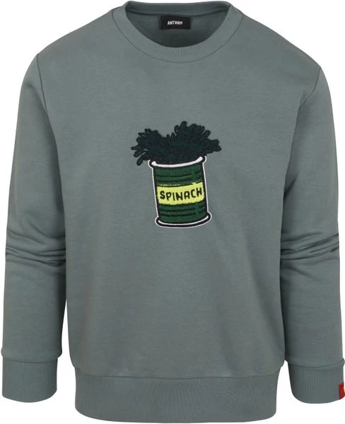 Sweaters ANTWRP Sweater Spinazie Groen 1 Sweaters ANTWRP Sweater Spinazie Groen