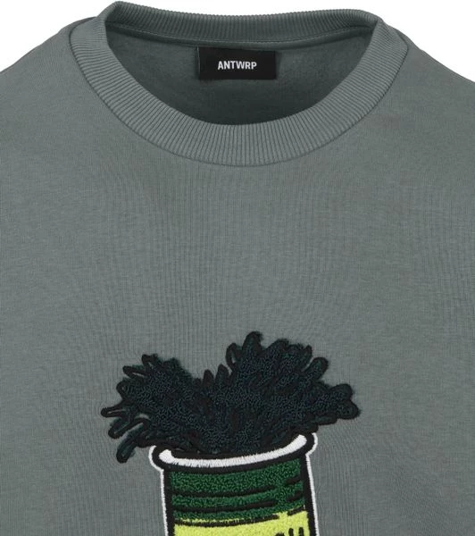 Sweaters ANTWRP Sweater Spinazie Groen 2 Sweaters ANTWRP Sweater Spinazie Groen - Afbeelding 2