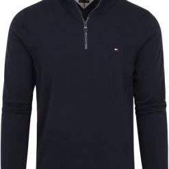 Schipperstruien & Truien Met Rits Tommy Hilfiger Zipper Pullover 1985 Donkerblauw