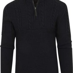 Wollen Truien Voor Heren Superdry Zip Trui Wol Navy Blauw -Truien & Vesten Verkoop winkel 74831 1 1