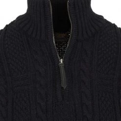 Wollen Truien Voor Heren Superdry Zip Trui Wol Navy Blauw -Truien & Vesten Verkoop winkel 74831 2 1