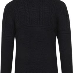 Wollen Truien Voor Heren Superdry Zip Trui Wol Navy Blauw -Truien & Vesten Verkoop winkel 74831 4