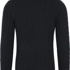 Coltruien Voor Heren Gant Kabeltrui O-Hals Col Donkerblauw -Truien & Vesten Verkoop winkel 74832 4