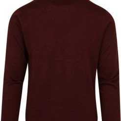 Truien Van Merino Wol Suitable Merino Coltrui Bordeaux Rood