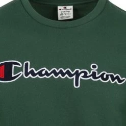 Sweaters Champion Sweater Script Logo Groen -Truien & Vesten Verkoop winkel 74874 2 1