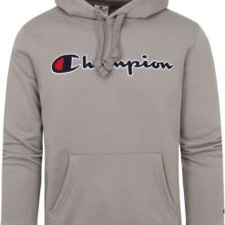 Hoodies Champion Hoodie Logo Grijs -Truien & Vesten Verkoop winkel 74880 1 1