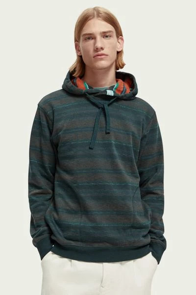 Hoodies Scotch And Soda Hoodie Contrast Donkergroen 2 Hoodies Scotch And Soda Hoodie Contrast Donkergroen - Afbeelding 2