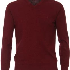 Casa Moda Pullover V-Hals Bordeaux