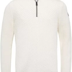 Schipperstruien & Truien Met Rits Vanguard Trui Half Zip Off-White