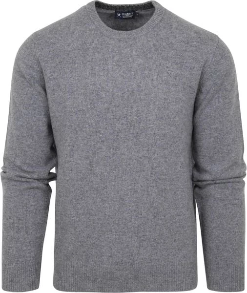 Lamswollen Truien Hackett Pullover Grijs Lamswol 5 Lamswollen Truien Hackett Pullover Grijs Lamswol - Afbeelding 5