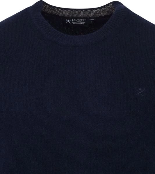 Lamswollen Truien Hackett Pullover Navy Lamswol 6 Lamswollen Truien Hackett Pullover Navy Lamswol - Afbeelding 6
