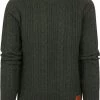 Wollen Truien Voor Heren Scotch And Soda Knit Sweater Mix Wol Donkergroen
