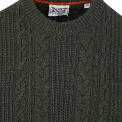 Wollen Truien Voor Heren Scotch And Soda Knit Sweater Mix Wol Donkergroen -Truien & Vesten Verkoop winkel 74987 2