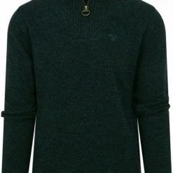 Wollen Truien Voor Heren Barbour Half Zip Trui Wol Donkergroen -Truien & Vesten Verkoop winkel 74993 1 1