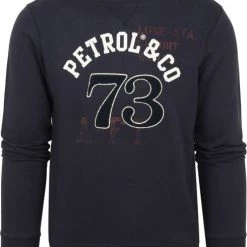 Sweaters Petrol Sweater Logo Donkerblauw