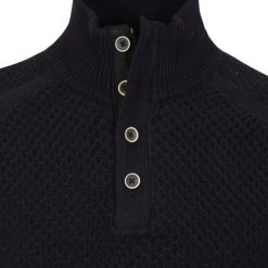 Schipperstruien & Truien Met Rits No-Excess Half Zip Trui Navy Blauw -Truien & Vesten Verkoop winkel 75013 2