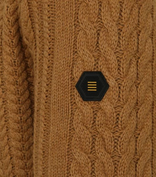 Wollen Truien Voor Heren No-Excess Pullover Mix Wol Gebreid Bruin 6 Wollen Truien Voor Heren No-Excess Pullover Mix Wol Gebreid Bruin - Afbeelding 6