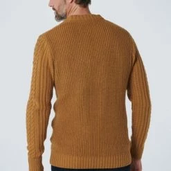 Wollen Truien Voor Heren No-Excess Pullover Mix Wol Gebreid Bruin 8 Wollen Truien Voor Heren No-Excess Pullover Mix Wol Gebreid Bruin -Truien & Vesten Verkoop winkel 75026 6