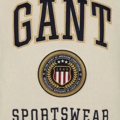 Coltruien Voor Heren Gant Coltrui Logo Off White -Truien & Vesten Verkoop winkel 75029 3