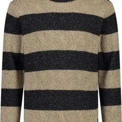 Wollen Truien Voor Heren Dstrezzed Coltrui Wol Mix Streep Antraciet