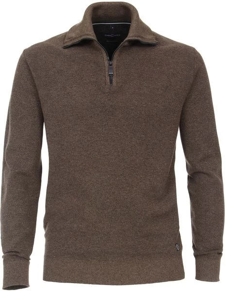 Schipperstruien & Truien Met Rits Casa Moda Halfzip Trui Beige 1 Schipperstruien & Truien Met Rits Casa Moda Halfzip Trui Beige