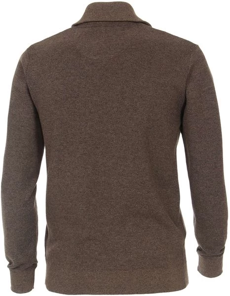 Schipperstruien & Truien Met Rits Casa Moda Halfzip Trui Beige 3 Schipperstruien & Truien Met Rits Casa Moda Halfzip Trui Beige - Afbeelding 3