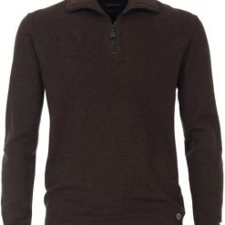 Schipperstruien & Truien Met Rits Casa Moda Halfzip Trui Bruin 9 Schipperstruien & Truien Met Rits Casa Moda Halfzip Trui Bruin -Truien & Vesten Verkoop winkel 75094 1 1