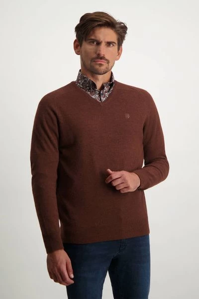 Wollen Truien Voor Heren State Of Art Trui Wol Brique Rood 2 Wollen Truien Voor Heren State Of Art Trui Wol Brique Rood - Afbeelding 2