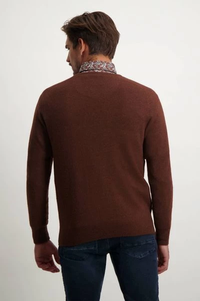 Wollen Truien Voor Heren State Of Art Trui Wol Brique Rood 3 Wollen Truien Voor Heren State Of Art Trui Wol Brique Rood - Afbeelding 3