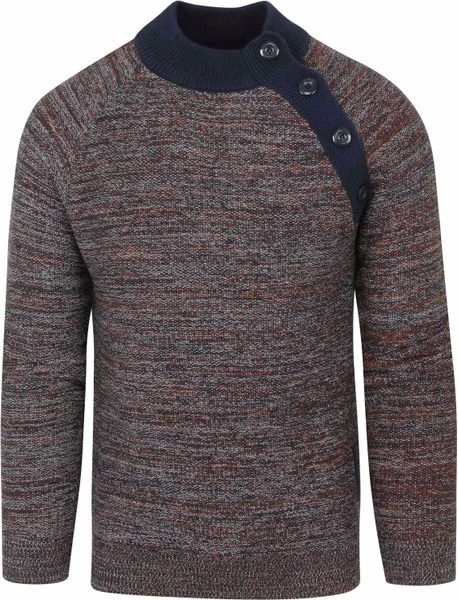 Sweaters Blue Industry Trui Melange Blauw 1 Sweaters Blue Industry Trui Melange Blauw