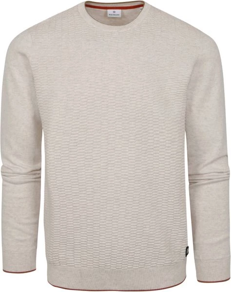 Sweaters Blue Industry Trui Structuur Licht Beige 1 Sweaters Blue Industry Trui Structuur Licht Beige
