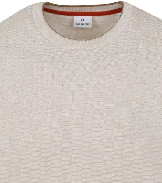 Sweaters Blue Industry Trui Structuur Licht Beige 6 Sweaters Blue Industry Trui Structuur Licht Beige - Afbeelding 6
