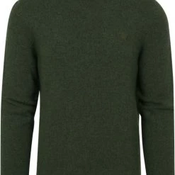 Wollen Truien Voor Heren Gant Trui Wol Melange Donkergroen