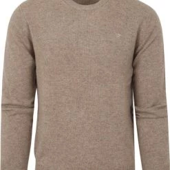 Lamswollen Truien Hackett Pullover Beige Lamswol