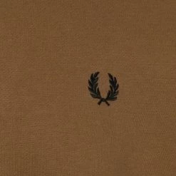 Schipperstruien & Truien Met Rits Fred Perry Half Zip Trui Bruin -Truien & Vesten Verkoop winkel 75165 3