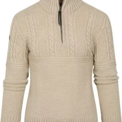 Wollen Truien Voor Heren Superdry Zip Trui Wol Ecru -Truien & Vesten Verkoop winkel 75175 1 1