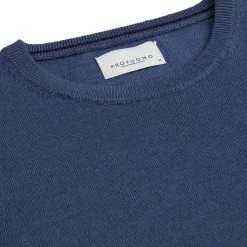 Truien Van Merino Wol Profuomo Pullover Merinowol Blauw -Truien & Vesten Verkoop winkel 75179 2 1