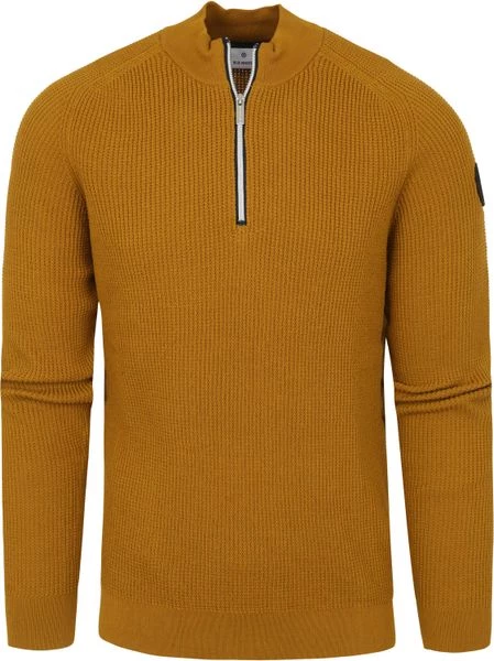 Schipperstruien & Truien Met Rits Blue Industry Zipper Trui Okergeel 1 Schipperstruien & Truien Met Rits Blue Industry Zipper Trui Okergeel