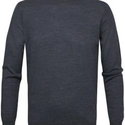 Truien Van Merino Wol Profuomo Pullover Merinowol Antraciet -Truien & Vesten Verkoop winkel 75181 1 1