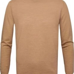 Truien Van Merino Wol Profuomo Pullover Merinowol Beige