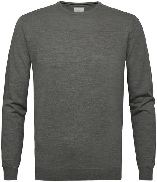 Truien Van Merino Wol Profuomo Pullover Merinowol Donkergroen 3 Truien Van Merino Wol Profuomo Pullover Merinowol Donkergroen - Afbeelding 3